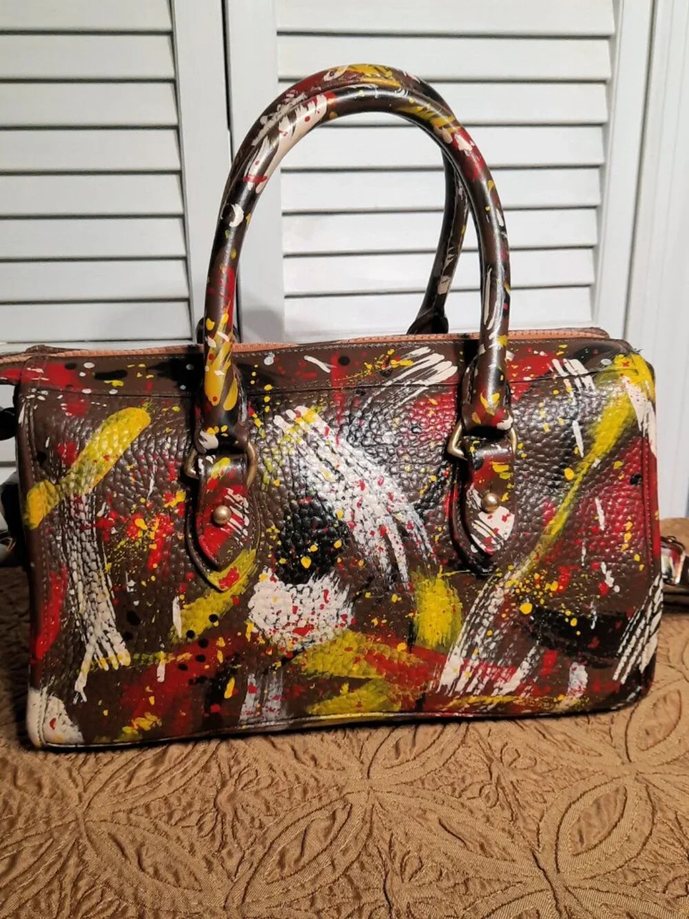Vintage Dooney & Bourke Dipinta Inspired Satchel - Picture 2 of 15